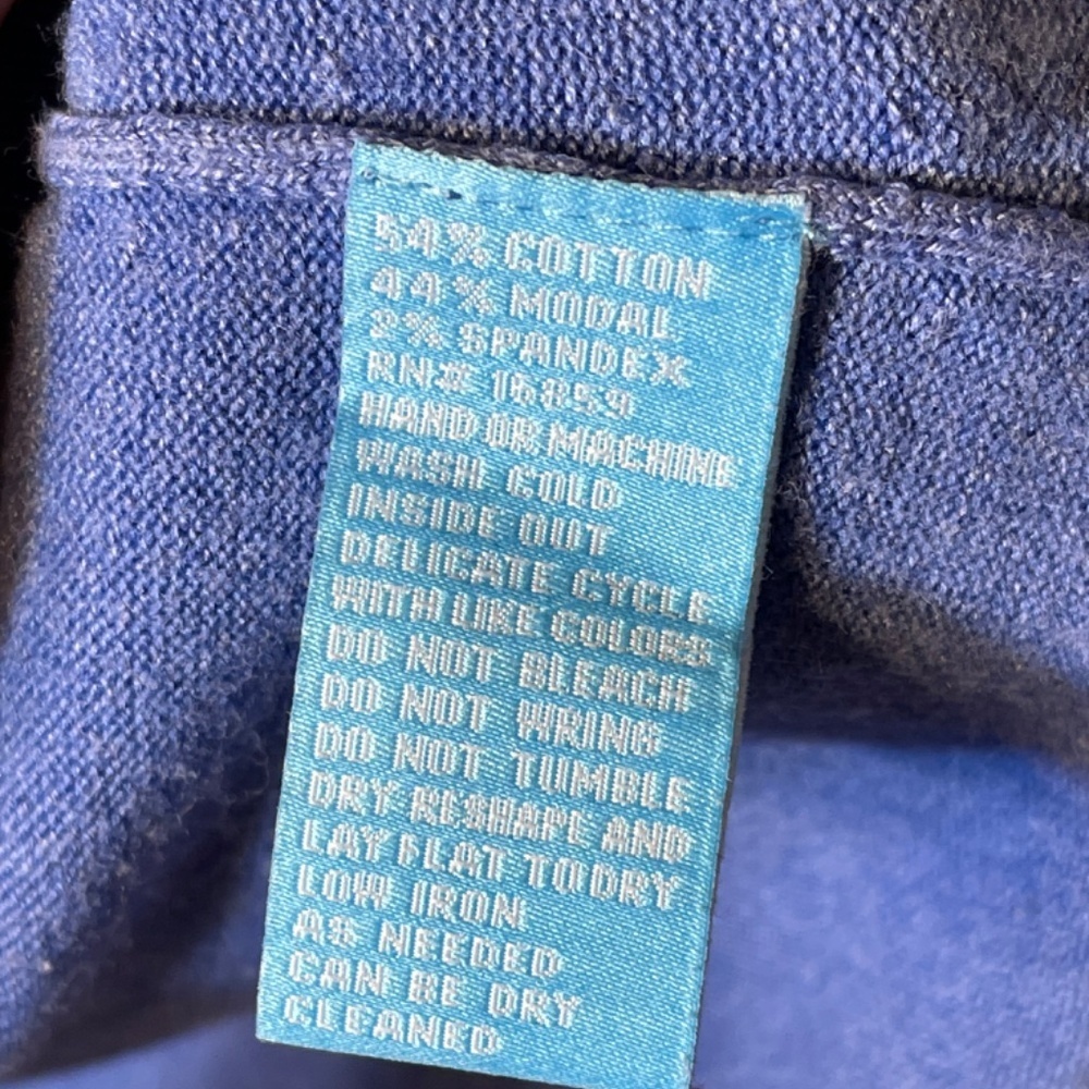 J. McLaughlin Blue Long Sleeve Top - Picture 9 of 9